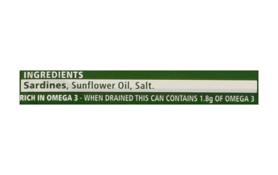 John West Sardines In Sunflower Oil   Tin  120 grams